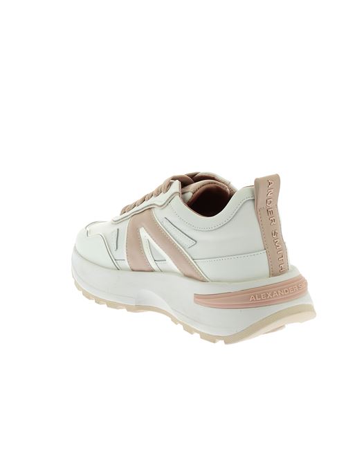 Liverpool Woman sneakers da donna in pelle e tessuto bianco ALEXANDER SMITH | ASBBLPW2023WRSX